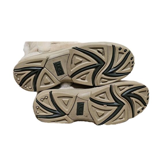 UGG Sunburst Tall Women’s Size 9 Sand Suede Shearling Outdoor Boots - Picture 8 of 11